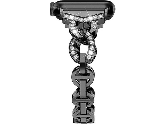 Correa Apple Watch 42, 44 mm WJS Metal Negro