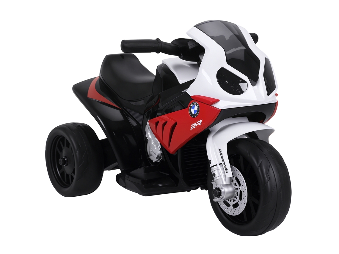 Moto Eléctrica Infantil 3 Ruedas 6v 2,5km/h Luces Sonido Rojo