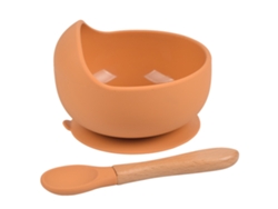 Conjunto De Louça Infantil/para Bebês Yuysan Em Silicone, 2 Peçasy25)