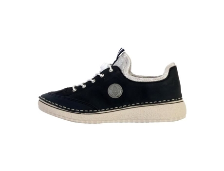 Zapatillas de Mujer RIEKER Piel Negro (38)