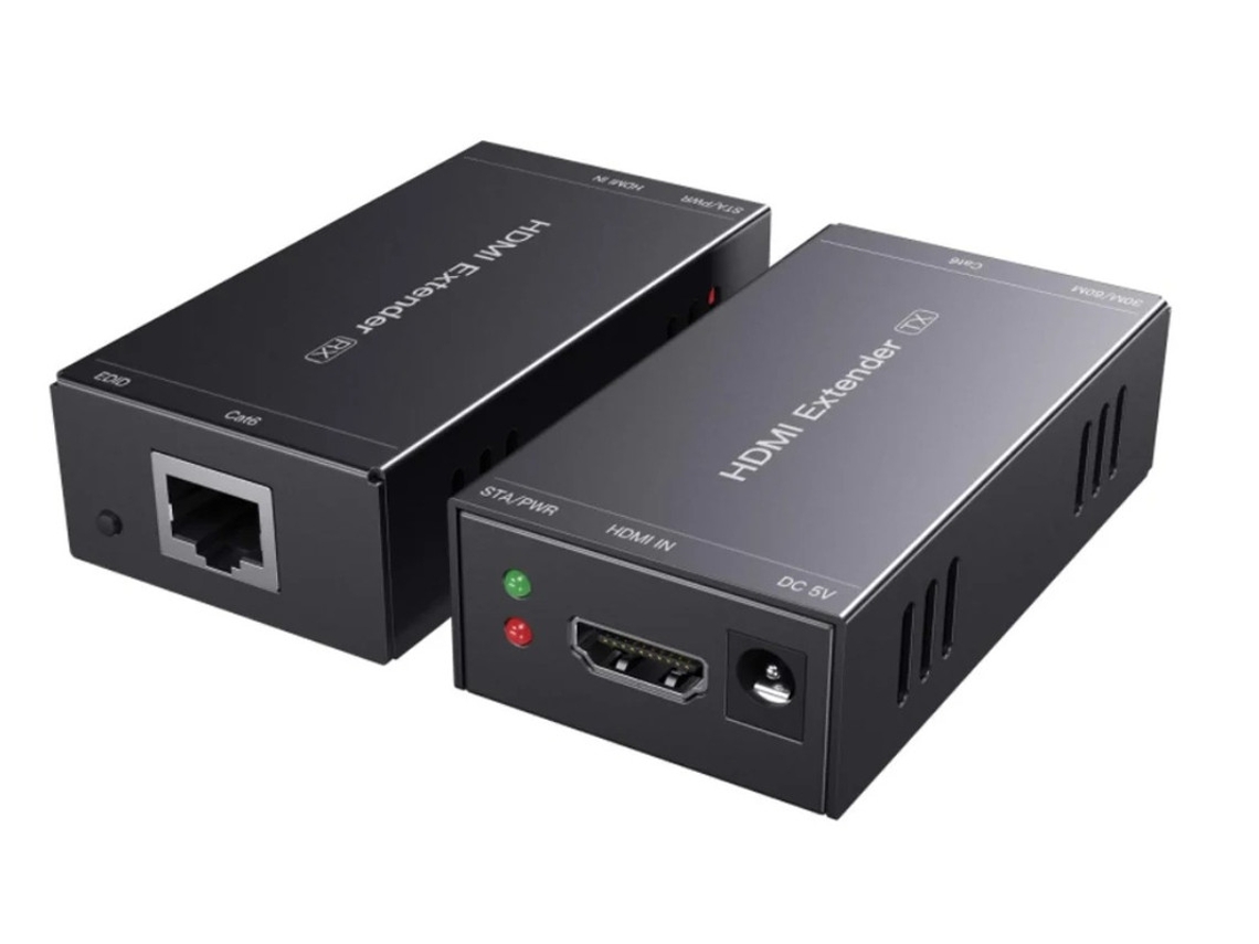 Extensor HDMI RJ45 a través de Ethernet Extensor 50m Yizhood Silver