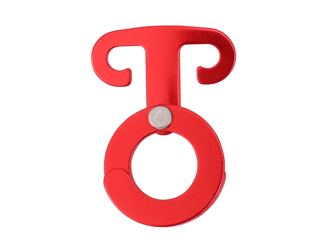 Gancho De Aluminio Para Colgar Cuerdas De Camping Con Anilla En T De Bloqueo Automático Para Tiendas De Campaña, Senderismo, Excursionismo Y Actividades Al Aire Libre.