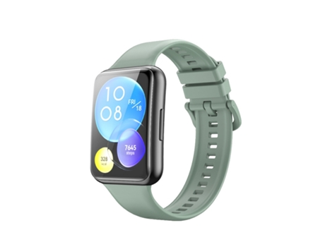 Correa de reloj inteligente para Huawei Watch Fit 2 Silicona de color sólido (Gris Verde)