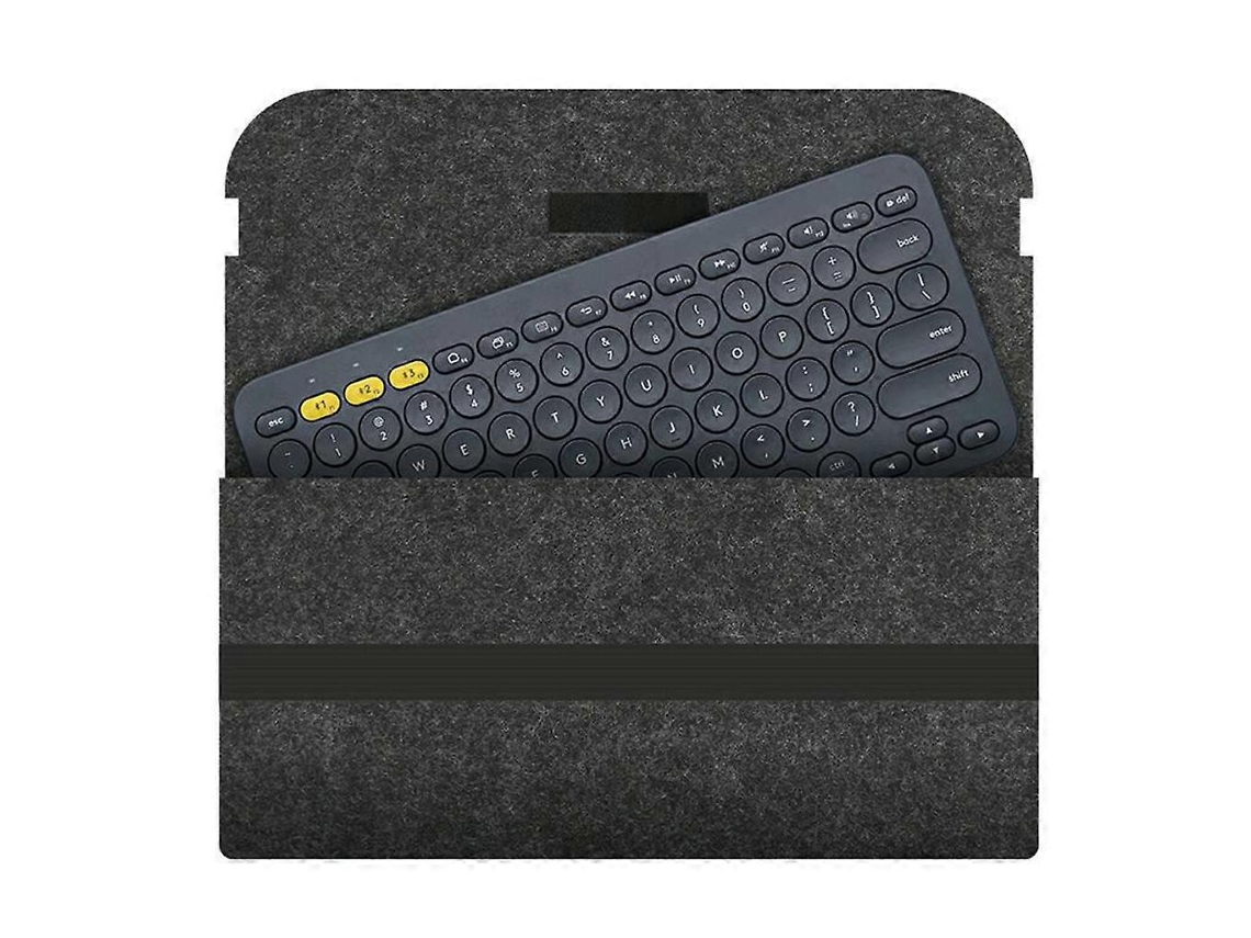 Bolsa de fieltro de lana para teclado inalámbrico de bicicleta eléctrica K380 K480 Ly