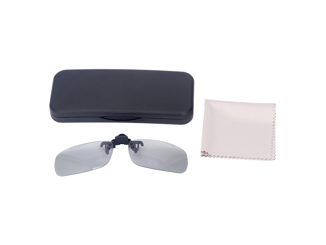 Gafas De Sol Polarizadas Abatibles Con Clip Metálico, Sin Montura, Para Exteriores, Color Negro Y Gris.
