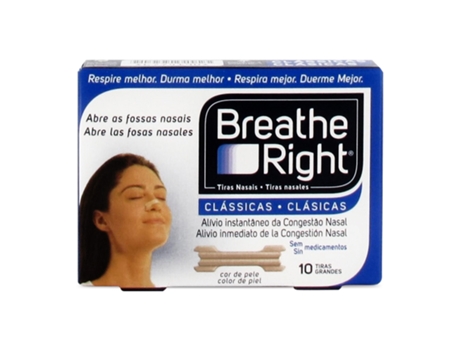 Tiras Nasales BREATHE RIGHT T Gde 10 U