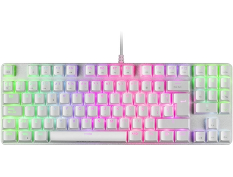 Teclado Gaming MARS Mkrevoprowbes (Mecánico - Español - Blanco)