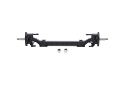 Vara De Direção Do Eixo Dianteiro De Alumínio Para Tamiya 1/14 Rc Reboque Trator Preto