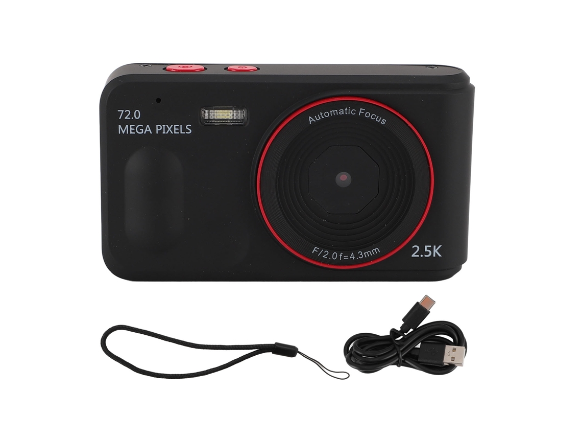 Cámara digital compacta para niños y estudiantes, cámara pequeña con enfoque automático, ideal para vlogging.