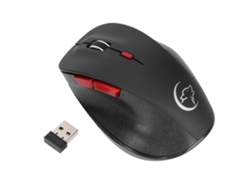 Rato Sem Fio 2.4ghz 6 Botões 800-2400 Dpi Ergonômico Econômico De Energia Para Escritório E Jogos Preto