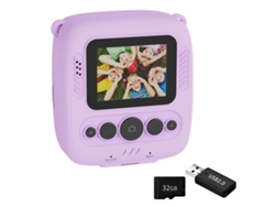 Cámara de impresión instantánea de 1080p con 32 GB, regalo unisex.