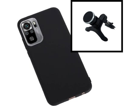 Kit Soporte Magnético + Carcasa Xiaomi Poco M3 Pro 5G PHONECARE Silicona Negro