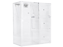 Organizador de cosméticos (cilindro para brochas y 3 cajones)