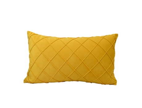 Funda De Almohada De Color Liso (30*50 Cm Sin Núcleo) - Amarillo Brillante Para Decoración Navideña Y Festiva JEIIBRZUI
