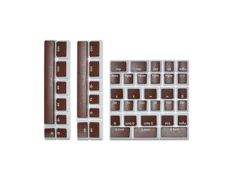 46 Teclas Tapas de Teclas FOS Paso Ergonómico Resistente al Desgaste Escritura de Fuente Clara PBT Inyección de Dos Colores Teclas de Teclado Mecán...