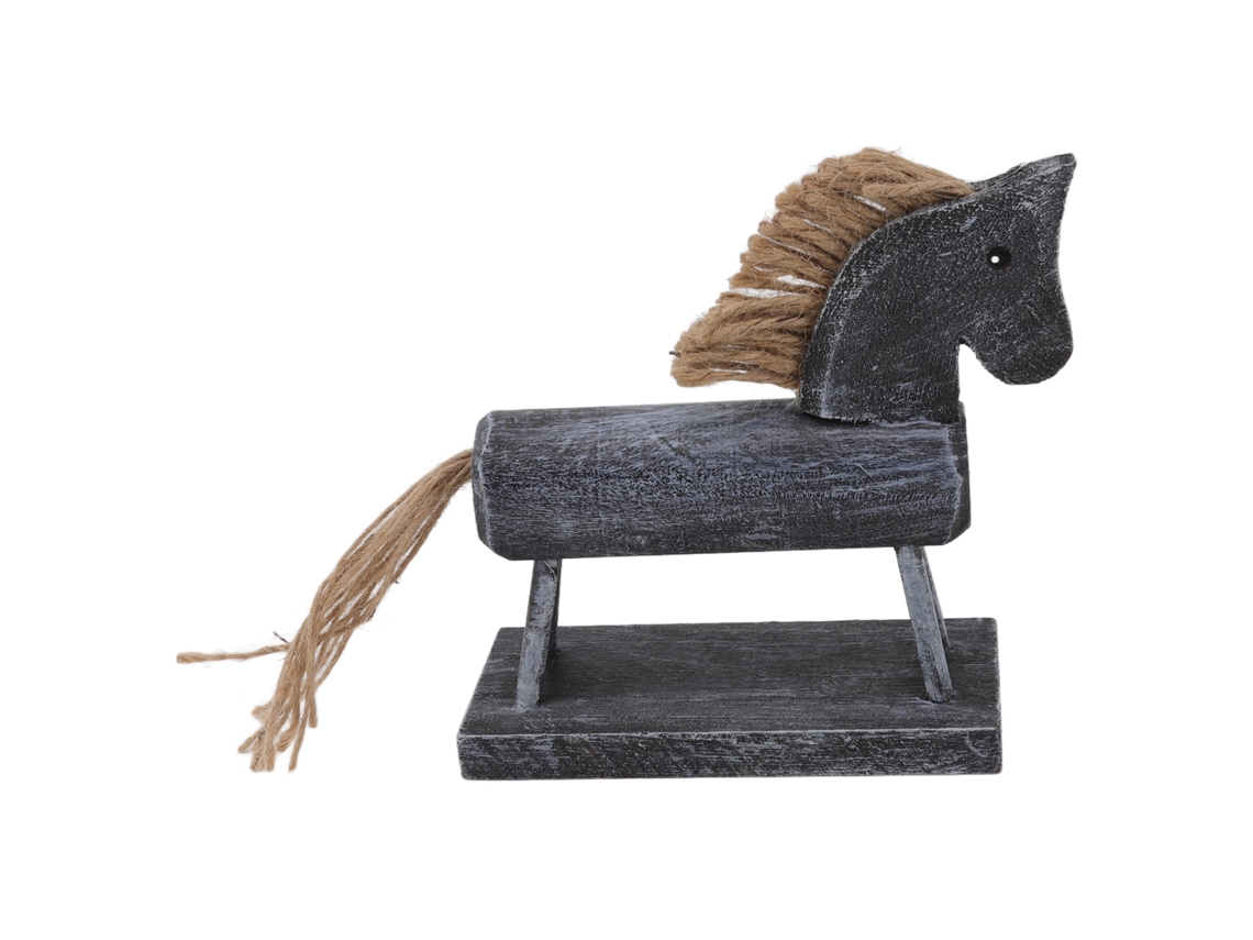 Decoración De Caballo De Troya De Madera Hecha A Mano Para Mesa Y Hogar Con Diseño Retro.