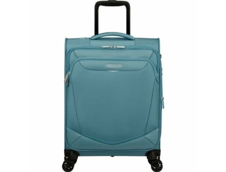 Maleta de Cabina AMERICAN TOURISTER SummerRide Spinner (Azul - 100 % poliéster - 55 x 40 x 23 cm)