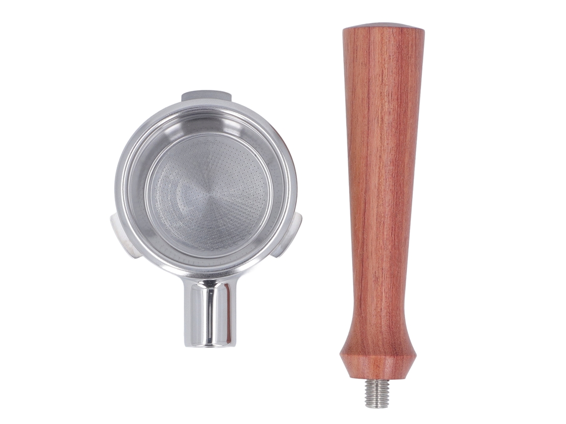 Portafiltro sin base, 58 mm, boquilla de acero inoxidable para Barsetto F