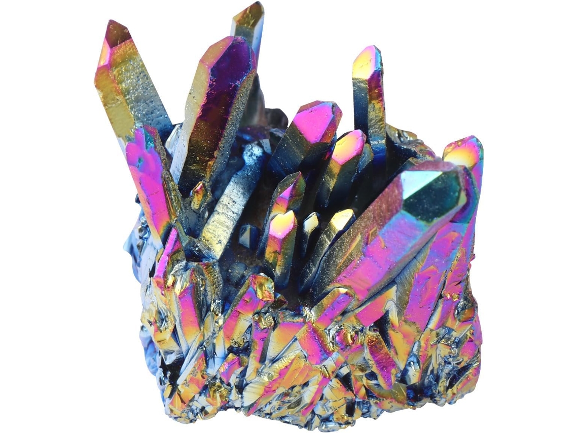 Adorno de cristal de amatista natural, forma de racimo, 70 g, decoración de oficina, regalo original, lugar cercano a GOKOCO