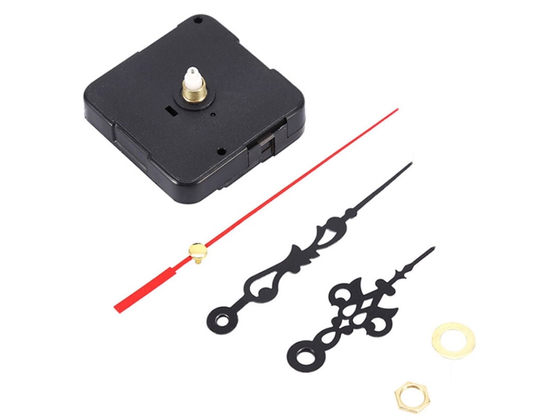 Movimiento de reloj de cuarzo a batería para reparación, kit de bricolaje con eje largo de alto par, mecánica de precisión ideal para proyectos.