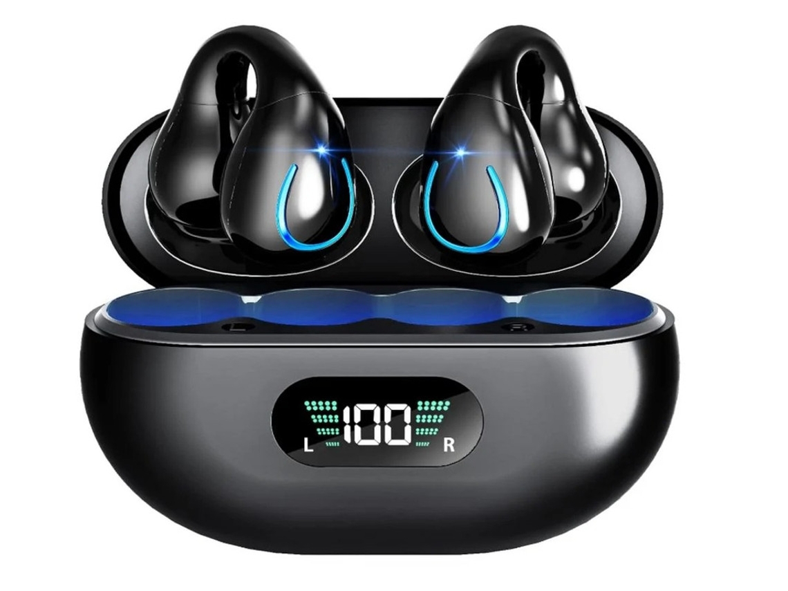 Auriculares Sem Clipe Drivers Intra Mm Yizhood Tecido Bluetooth Negro