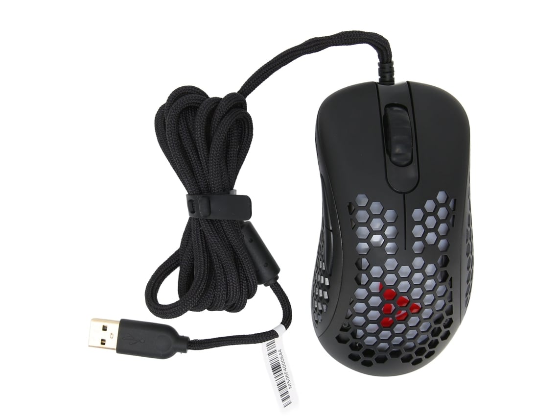 Rato Gamer Com Fio Rgb Design Ergonômico Grip Confortável Transmissão Estável 6200dpi Para Pc