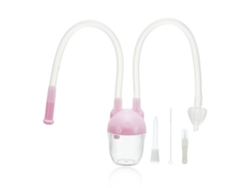 Juego De 5 Piezas De Aspirador Nasal Rosa Para Bebés Con Biberón Y Cepillo.