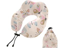 Almohada Viaje Dormir Aviones Espuma Viscoelástica Poliéster Viscoelástica. Fácilmente Soporte Fácil