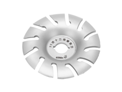 Disco de amolar para amoladora, 12 dientes, acero inoxidable, grabado en madera, 95 mm, plata.