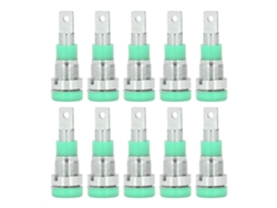 10 Piezas Conector Banana 4mm Abs Herramientas Conexiones Eléctricas Verde