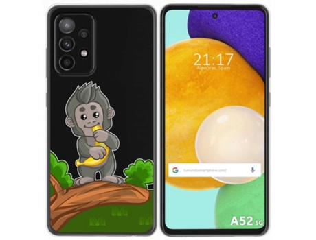 Carcasa Samsung Galaxy A52 / A52 5G / A52s 5G TUMUNDOSMARTPHONE Dibujos Transparente Multicolor