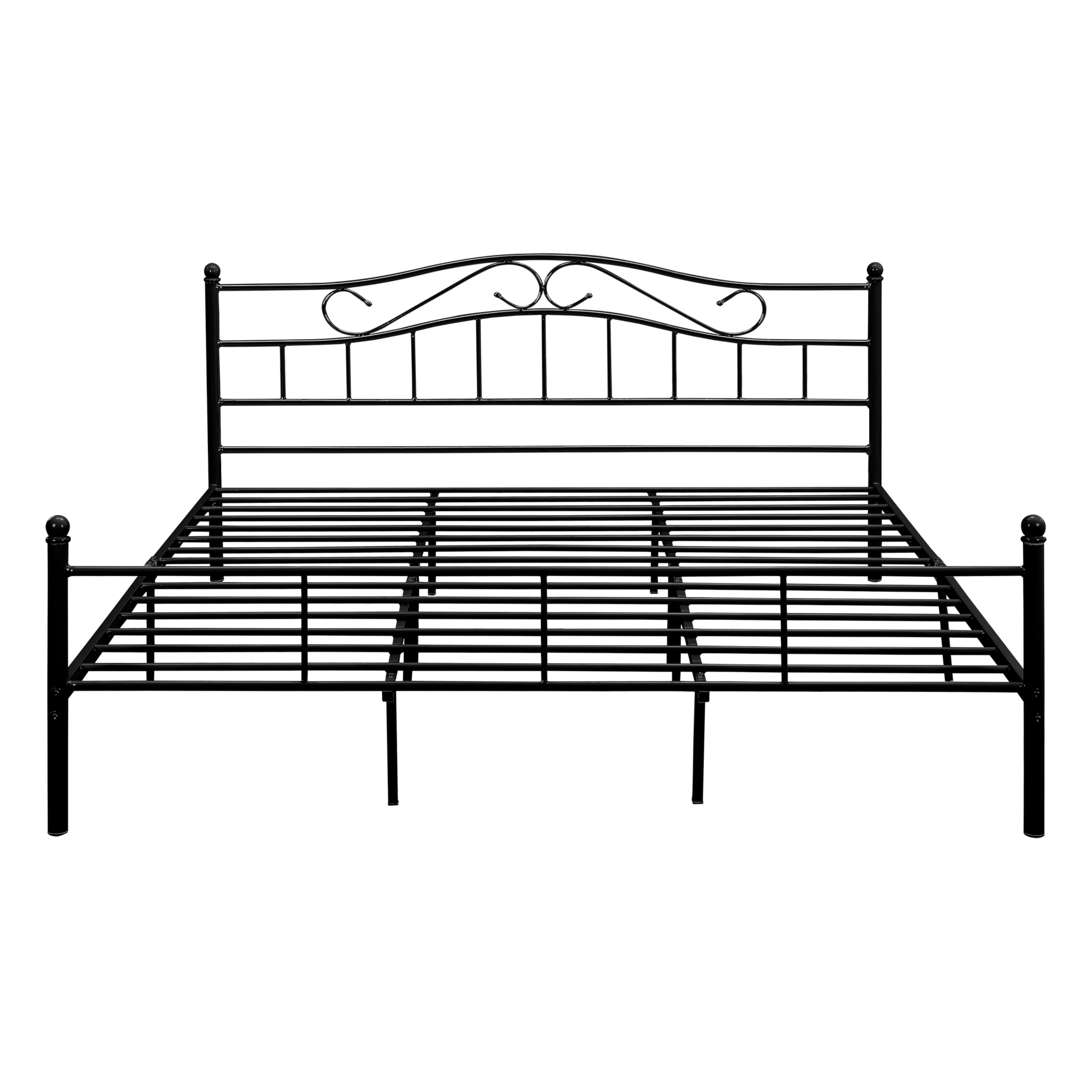 Cama [EN.CASA] (Metal - Negro - 200x200 cm)