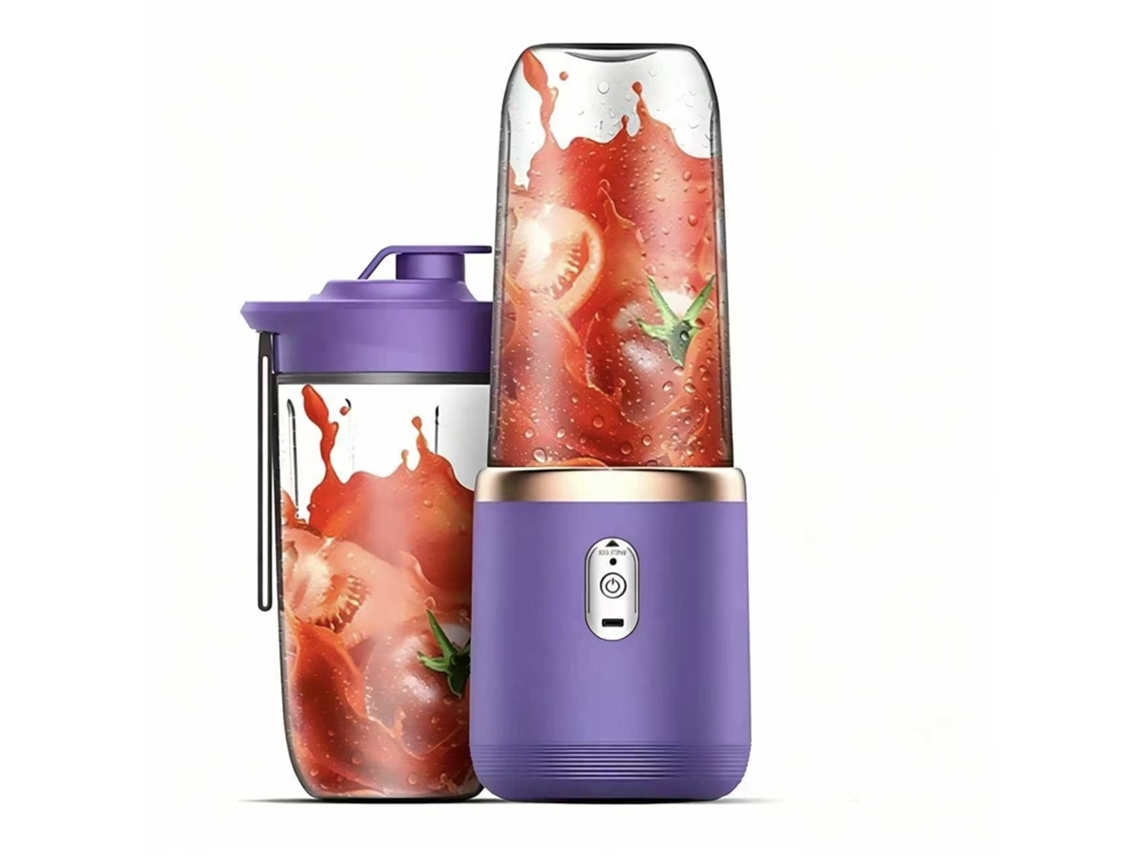 Liquidificador, Copo Juicer Portátil, Recarregável Via Usb, Para Preparar Smoothies, Milkshakes E Sucos (roxo) Spqment