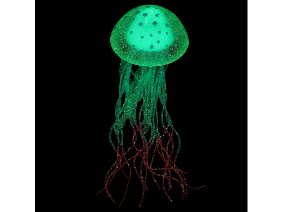 Accesorios para acuario, Juego de 3 adornos decorativos de medusas, Adorno Rosewell azul