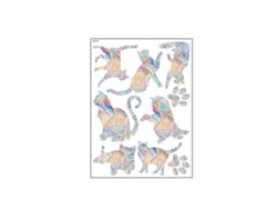 Adhesivo para ventanas con diseño de mariposas arcoíris prismáticas, ideal para decoración de vidrio - Kaesi Home Goods