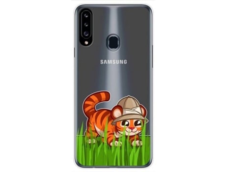 Carcasa Samsung Galaxy A20s TUMUNDOSMARTPHONE Dibujos Transparente Multicolor
