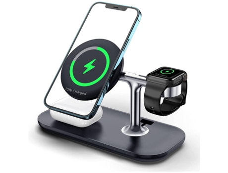 Cargador Sem Indução Magsafe para iPhone 12 YIZHOOD Negro