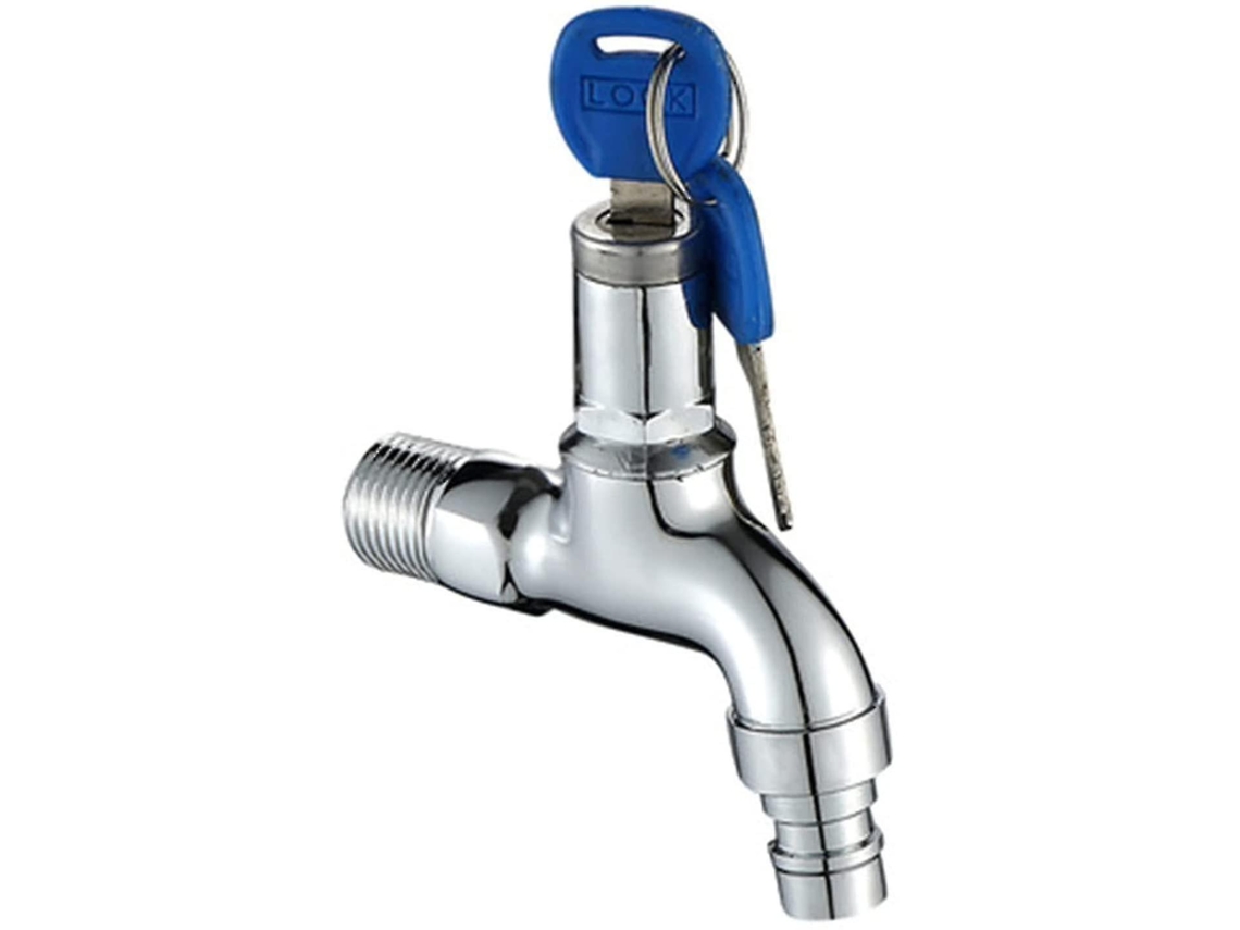 Grifo Anti-robo Exterior De Latón Bloqueable Para Lavadora Jardín Baño Alquiler Resistente A Corrosión Inoxidable