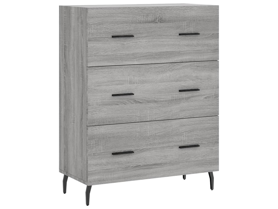 Aparador 69,5x34x90 cm Derivados de Madera Gris Sonoma MAISON EXCLUSIVE