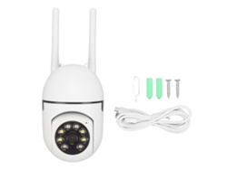 Cámara De Seguridad 1080p Vista De 360° Visión Nocturna A Color Seguimiento De Movimiento Inteligente Audio Bidireccional Grabación 24 Horas Al Día,