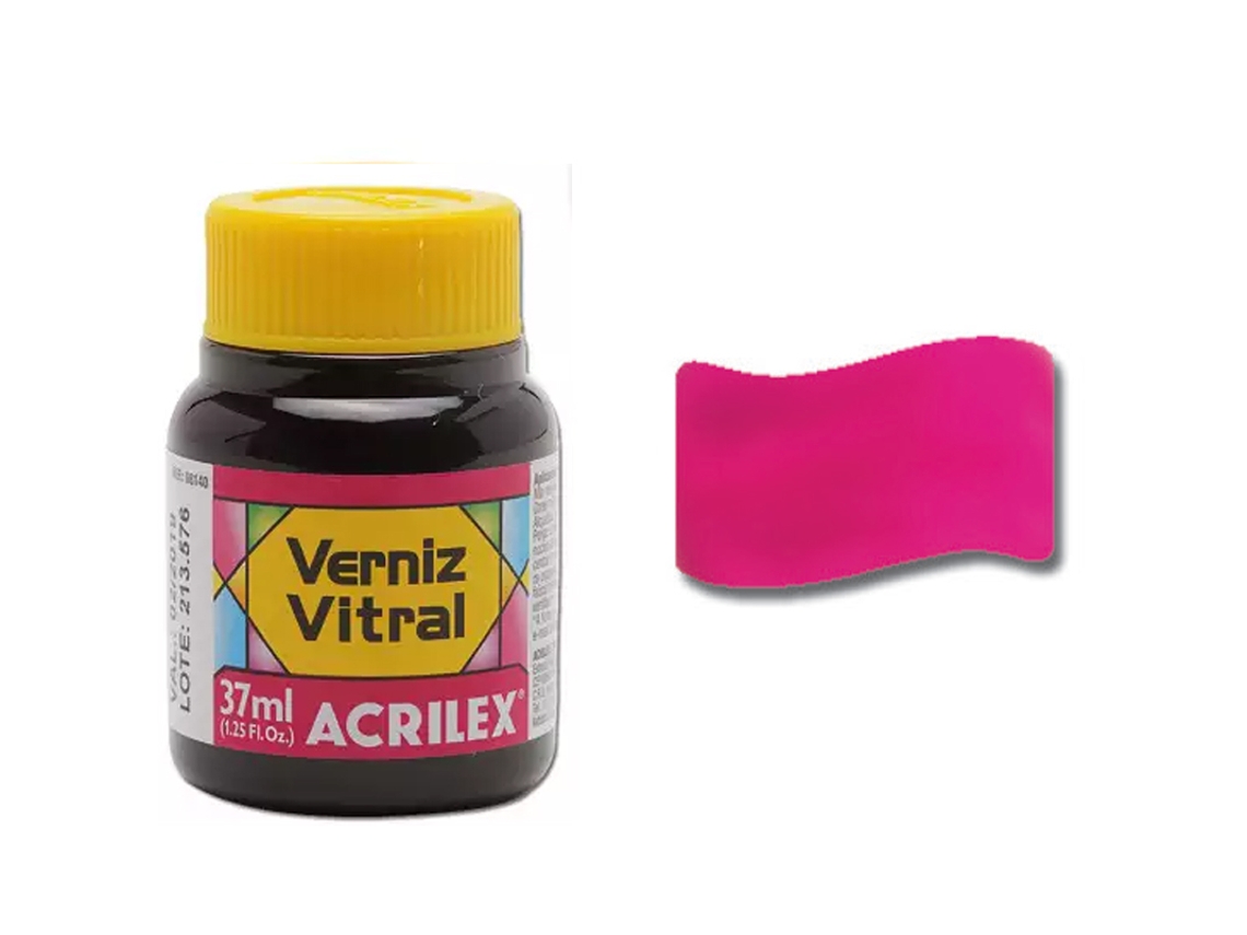 ACRILEX Barniz Vidrieras 37Ml Rosa 537