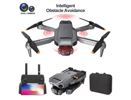Dron P8 con cámara dual 4K ESC HD (1 baterías - Duración de la batería: 12 min - Negro) YIZHOOD
