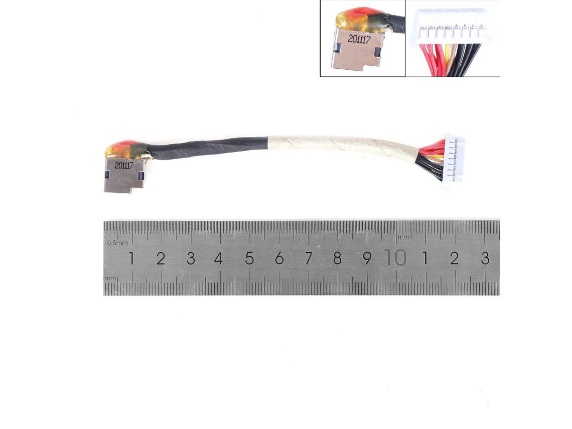 Cable de carga con conector de CC/cable de alimentación de CC compatible con HP Victus 16 D0020ca, 16 D0023dx, 16 D0028ca y Pj1118