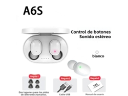 (blanco) Auriculares Inalámbricos Bluetooth 5.0 Con Cancelación De Ruido, Controles Táctiles Hif Estéreo Deportivos.