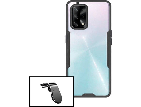 Carcasa + Soporte Oppo A74 5G PHONECARE Clear Armor Transparente