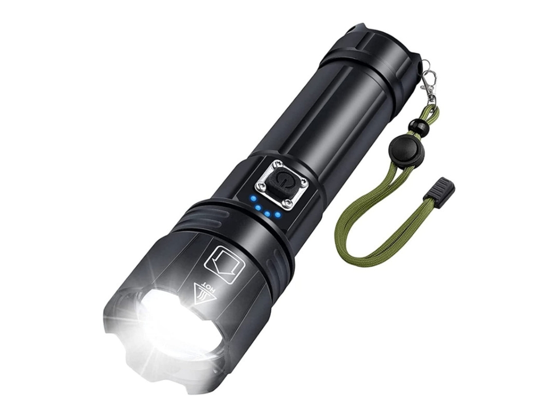 Antorcha Led Super Brillante Mini Resistente Agua Acampar/externo/emergencia Negro Yizhood