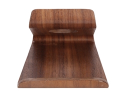Nuez Doble Soporte de Mesa para Tablet y Teléfono Móvil, Color Marrón Nuez