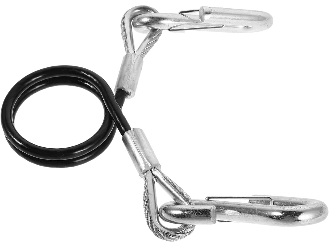 Cable De Seguridad Para Remolque, Ganchos De Acero, Cadenas De Resorte, Almacenamiento Práctico Y Resistente.