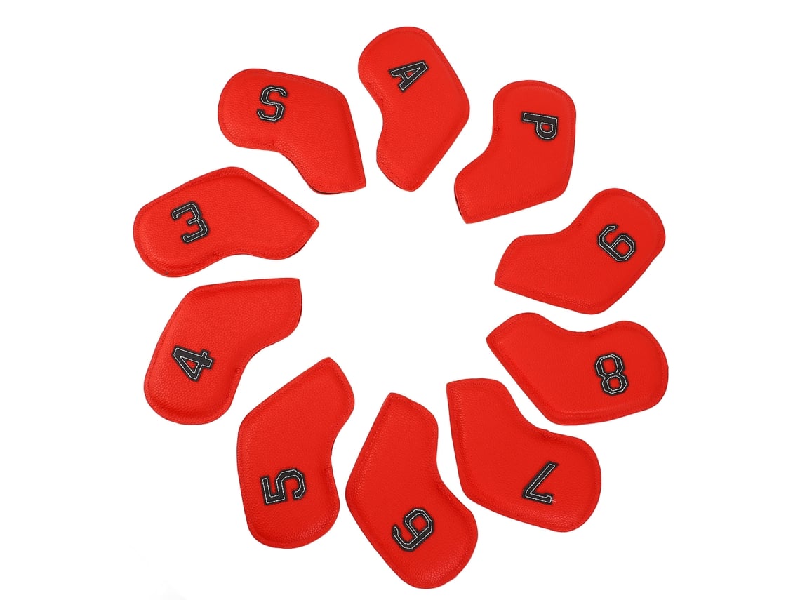 2026-10 Fundas Para Cabeza De Palos De Golf De Pu Resistente A La Fricción Protectora Estilo Moderno Portátiles Para Entrenamiento