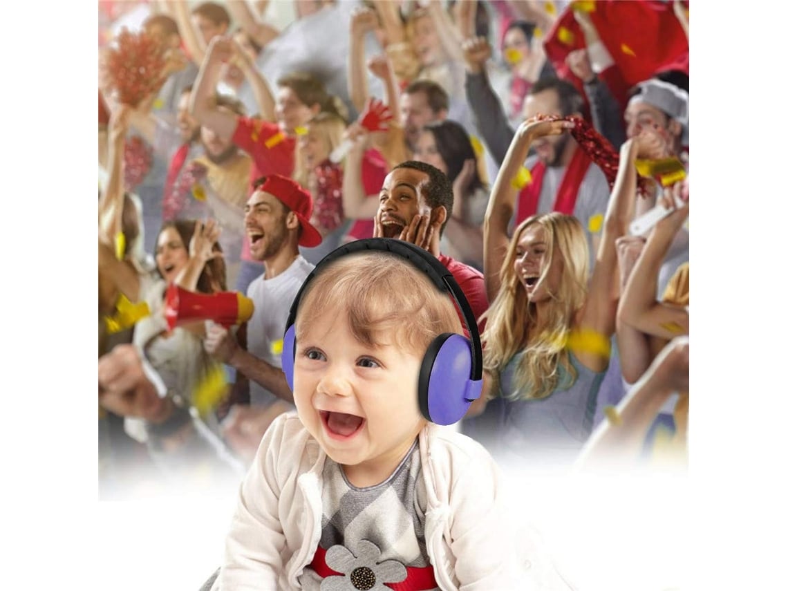 Auriculares Cancelación de ruido para bebés Orejeras para bebés Morado  Cancelación de ruido para niños pequeños